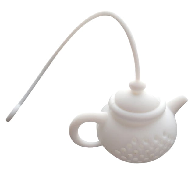 Oleegame 1PC Produce Storage Details About Tea Infuser Strainer Silicone Tea Bag Leaf Filter Diffuser White