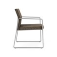 thumbnail image 4 of Gansett Reception Waiting Room Healthcare Guest Chair / Silver Steel / Brown, 4 of 5