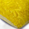 thumbnail image 2 of Throw Pillow Cover, Yellow Throw Pillows Cover, Textured Ribbon Pillowcases, 18x18 inch (45x45 cm) Throw Pillow Covers, Square Silk Throw Pillows Cover, Solid - Yellow Sunshine, 2 of 3