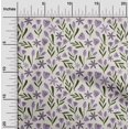 thumbnail image 2 of oneOone Cotton Flex Purple Fabric Floral Craft Projects Decor Fabric Printed By The Yard 40 Inch Wide, 2 of 4
