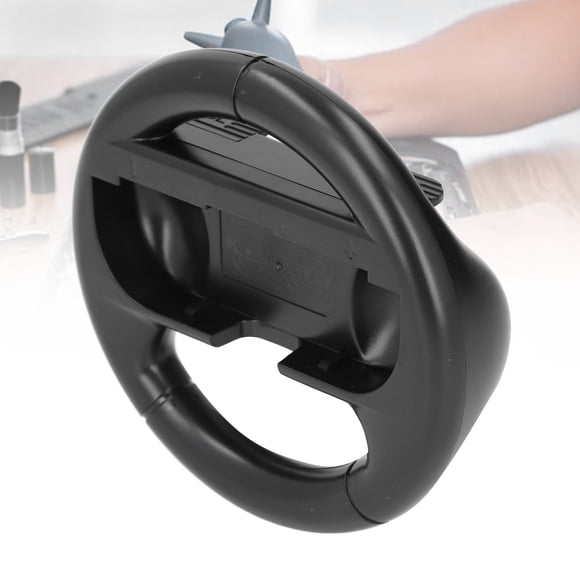 Game Controller Racing Steering Wheel Grip for Switch JoyCon, Universal Compatibility Enhances Racing Drifting with ABS Material and Portable Design