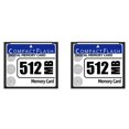 thumbnail image 1 of 2X 512MB Compact Flash Memory Card for Camera, Advertising Machine, Industrial Computer Card,2 x Compact Flash Card,White&blue, 1 of 8
