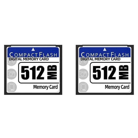 2X 512MB Compact Flash Memory Card for Camera, Advertising Machine, Industrial Computer Card,2 x Compact Flash Card,White&blue
