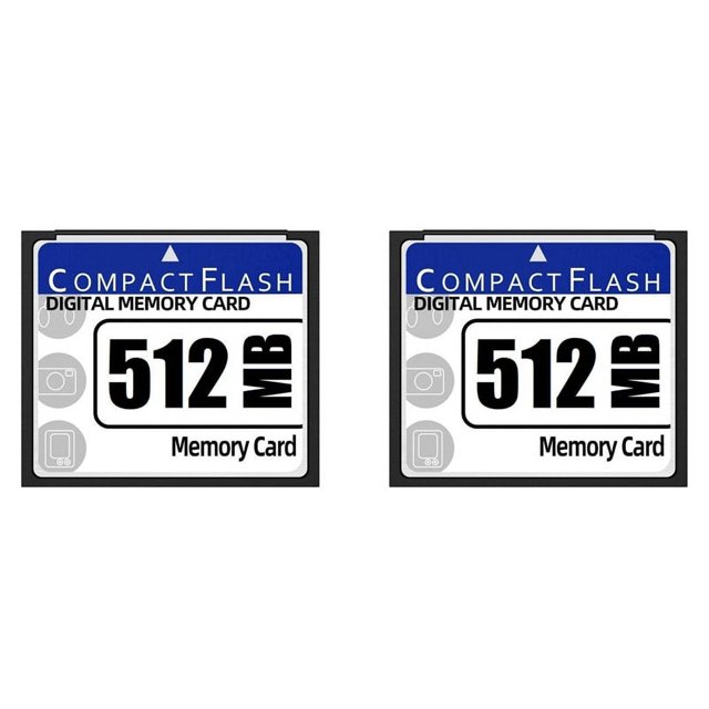 2X 512MB Compact Flash Memory Card for Camera, Advertising Machine, Industrial Computer Card,2 x Compact Flash Card,White&blue
