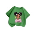 thumbnail image 3 of PMVFHDE T-Shirts pour Fille Jolis Hauts d'Été pour Fille Jolis T-Shirts pour Fille Hauts Filles T-Shirts Graphiques Enfant Filles Joli Graphique Col Rond Manche Courte Tee T-Shirt d'Été Vert,9-10 Ans, 3 of 5