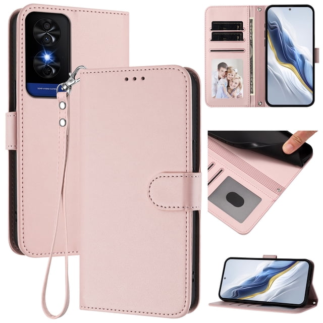 GANGXUN Wallet Case for TCL 50 XE NxtPaper 5G – Magnetic Closure, RFID Blocking, Wrist Strap, Wireless Charging Compatible