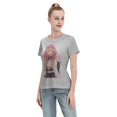 thumbnail image 4 of T-Shirt Basique à Manches Courtes pour Femmes Demon Slayer Lame Temple Ganlu Mili, 4 of 6