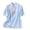 Light Blue, variant on Wo-Fusoul Top for Women, Casual Short Sleeve Blouse with Embroidery and Pankou Closure, Solid Color Summer Tunic, Loose Fit Boho Style, Light Blue