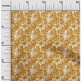 thumbnail image 1 of oneOone Georgette Viscose Orange Fabric Florals Craft Projects Decor Fabric Printed By The Yard 42 Inch Wide, 1 of 4