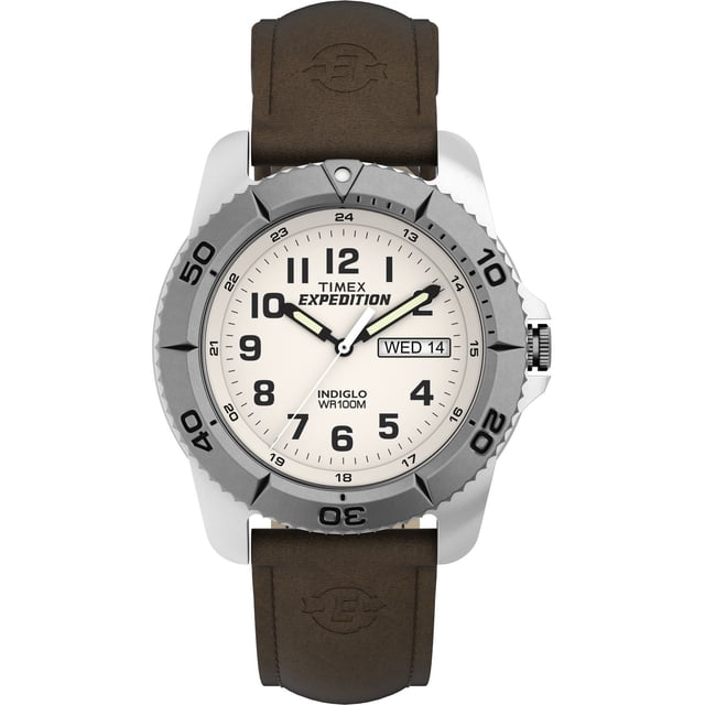 Montre TIMEX® Expedition Traditional 40 mm avec bracelet en cuir