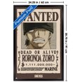 thumbnail image 2 of One Piece - Roronoa Zoro Wanted Poster Wall Poster, 22.375" x 34" Framed, 2 of 4
