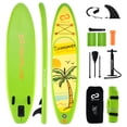thumbnail image 1 of Goplus Small Inflatable SUP Board, Portable Paddle Board with 5D rings Stand Up Paddle Board for Youth & Adult Green, 1 of 10