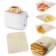 thumbnail image 2 of Sacs pour Grille-Pain Réutilisables 3 Pcs Antiadhésifs Résistants à la Chaleur pour Fromage Grillé Sandwich, 2 of 5