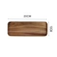 thumbnail image 3 of Oleegame 2PC Placemat Wood Serving Tray Durable Dishwasher Rectangular Party Plates Household Tableware, 3 of 9