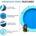 thumbnail image 2 of SOLSTICE Circular Inflatable Mesh Dock Platform for Lake Boat Pool Ocean, 8', 2 of 6