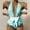 Green, variant on Dvkptbk Swimwear Women Cover Ups for Swimwear Women Women's Bikini Solid Set Swimsuit One-Piece Filled Bra Swimwear Beachwear