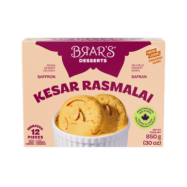 Brar's Kesar Rasmalai, 850gm, 12 Pieces