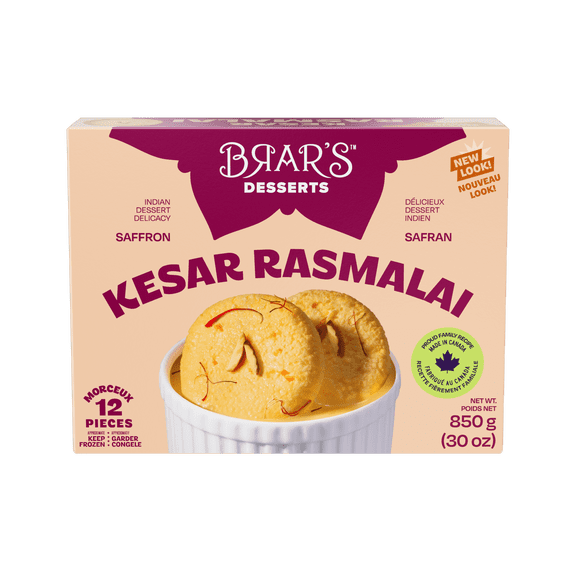 Brar's Rasmalai au Safran 850gm, 12 Morceaux