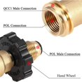 thumbnail image 4 of Propane Tank Adapter Convert USA QCC1 / Type 1 to UK Propane (POL) Cylinder Propane Hose Regulator Old to New Connection, 4 of 7