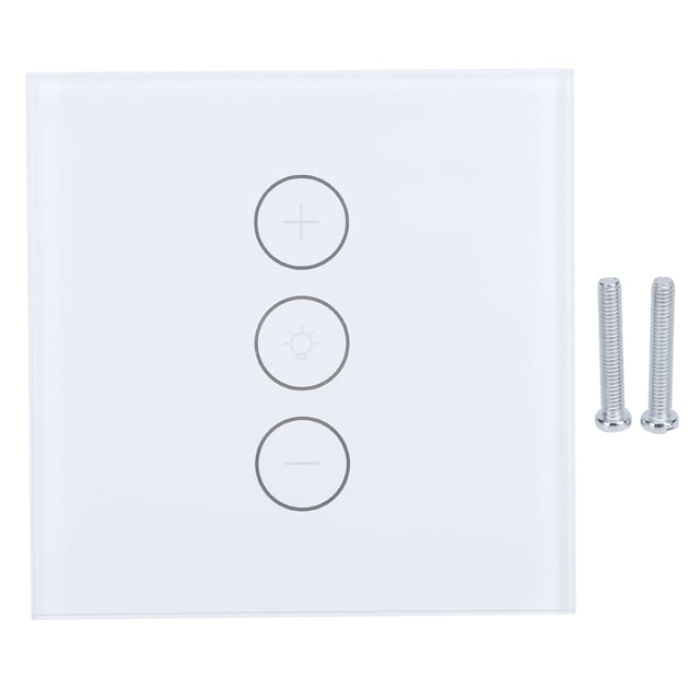 Voice Control Dimmer Switch, Wifi EU Plug 110-240V Smart Dimmer Switch 400W For TUYA For Household White,Black
