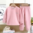 thumbnail image 2 of WEAIXIMIUNG Christmas Solid Color Children's Hoodie Set With Thick Fall And Winter Homewear Pajamas 160, 2 of 8