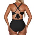 thumbnail image 3 of DPTALR Women's Solid Color Jumpsuit Bikini Swimsuit, 3 of 3