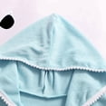 thumbnail image 4 of sertiohcv Robes pour Filles Robe pour Tout-Petits Robe Confortable pour Filles à Capuche à Manches Courtes Robe de Plage Cache-Maillot pour Filles Bleu Ciel Taille pour 3-4 Ans, 4 of 5