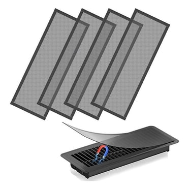 Floor Vent Covers,4x12In Magnetic Vent Covers Mesh Screen Air Vent Filter,Floor Register Vent Covers for Home Floor,C