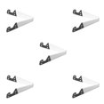 thumbnail image 2 of Ruiboury Support Pliable Ajustable en Forme de V pour Téléphone Intelligent Tablette Taille Portable Blanc 5ensemble, 2 of 6