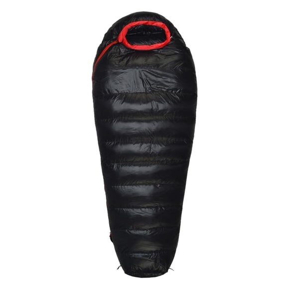 S SERENABLE Camping Sleeping Bag Adult Lightweight 4 Season Warm & Cold Envelope Backpacking Black 400g