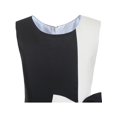 thumbnail image 4 of Girls Dress Color Block Contrast White Black Bow Tie 14 Years, 4 of 8