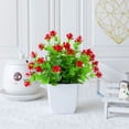 thumbnail image 3 of Verdure Réaliste de Bureau pour la Décoration de la Maison avec Feuilles en Pot Imitant pour Usage Intérieur, 3 of 5