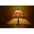 thumbnail image 2 of Tiffany Style Desk Lamp Table Bedside LED Lamp Shades Bedroom Stained-Glass 18.1'' Height Multi-color, 2 of 4