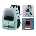 thumbnail image 3 of serony Cat Carrier Backpack Transparent Airline Approved for Outdoor Travel Green, 3 of 9