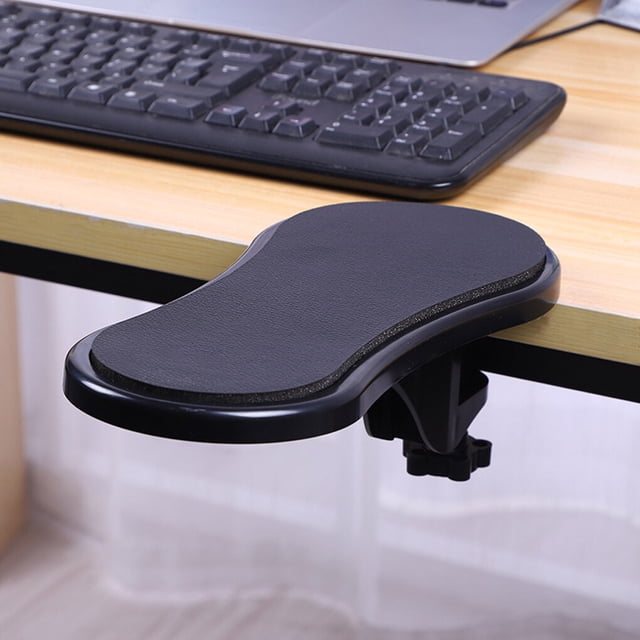 Langgg Plastic Armrest Pad Attachable Fatigue Relieving Table-mounted Shoulder Protector Indoor Office Arm Wrist Rest Accessories Red Cloth