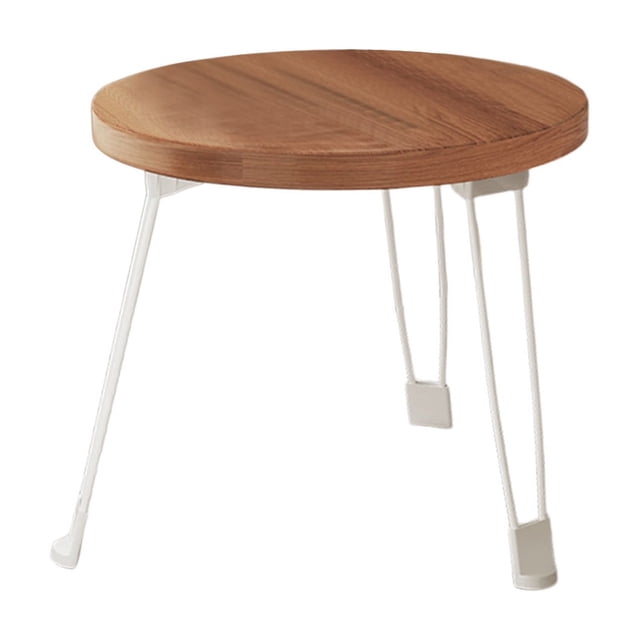 Yhmxh Home Decor Office DecorFoldable Small Table Movable Small Round Table Foldable Small Coffee Table Small Dining Table Suitable For Use Beside To The Sofa Home Essentials Office Accessories