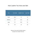 thumbnail image 3 of CTM® Kids' Leather Two Hole Jean Belt, 3 of 3
