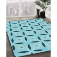 thumbnail image 3 of Ahgly Company Tapis d'Intérieur Lavable en Machine Carré Transitionnel Vert Mer Clair, 3 Pieds Carré, 3 of 7