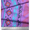 thumbnail image 3 of Soimoi Poly Georgette Fabric Aztec Geometric Print Fabric by The Yard 42 Inch Wide, 3 of 3