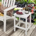 thumbnail image 2 of Costway 14" Patio Adirondack Side End Table HDPE Square Weather Resistant Garden White, 2 of 9