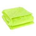 thumbnail image 1 of Unique Bargains Queen Size Soft Warm Fleece Blanket Throw Rug Plain Plush Flannel Blankets Lime Green for Home Bedding for Home, 1 of 10