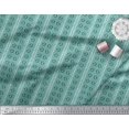 thumbnail image 2 of Soimoi Poly Georgette Tissu Feuilles & Tourbillon Bloc Tissu Imprimé 1 Yard 52 Inch Wide, 2 of 2