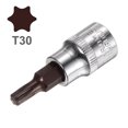thumbnail image 2 of Unique Bargains 3/8-Inch Drive T30 Bit Socket S2 Acier 50mm Longueur Ton Argent, 2 of 4