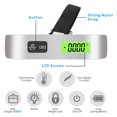 thumbnail image 4 of Luggage Scale, Portable Digital Hanging Baggage Scale for Travel, Suitcase Weight Scale , 50KG, Battery Included - Silver, 4 of 8