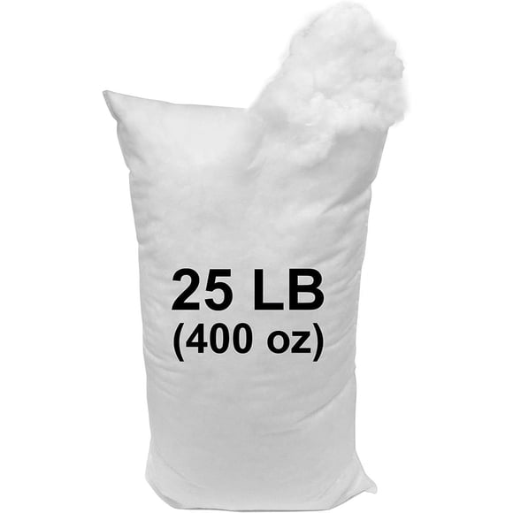 Polyester Stuffing 25 LB Bag 100% High-Loft Polyester Fiber Fill
