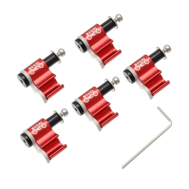 Bike Cable Guide Hydraulic Brake Line Holder Hose Hydraulic Brake Oil Wire Clips Clamps Red