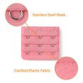 thumbnail image 4 of INSPIRE CHIC Rallonges de Soutien-Gorge pour Femmes à 3 Crochets 3 Rangées Bretelle de Soutien-Gorge Extensible Boucle Crochets Bande de Soutien-Gorge Rose 10, 4 of 5