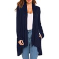 thumbnail image 1 of Cardigans pour Femmes Légers Cardigan à Manches Longues pour Femmes Mode Décontractée Confortable Cardigan Uni Haut Blouse en Liquidation, 1 of 8
