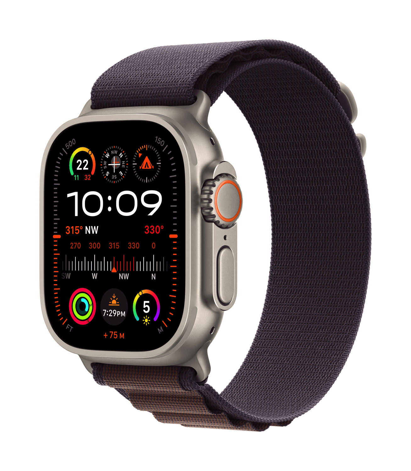 Apple Watch Ultra 2 (GPS + Cellular) Indigo Alpine Loop - Large