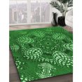 thumbnail image 3 of Ahgly Company Machine Washable Indoor Rectangle Transitional Dark Green Area Rugs, 3' x 5', 3 of 7